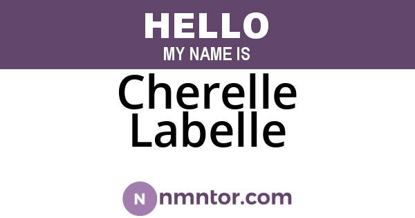 Cherelle Labelle