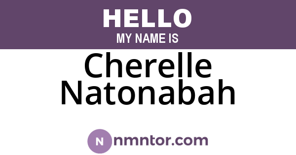 Cherelle Natonabah