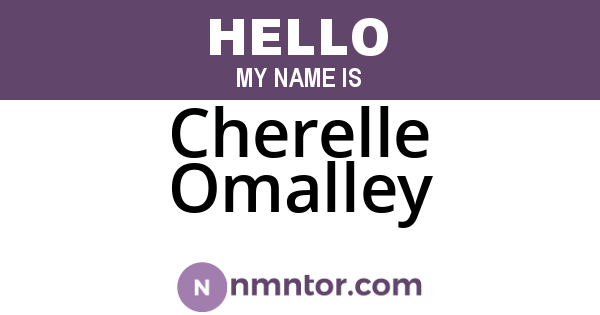 Cherelle Omalley