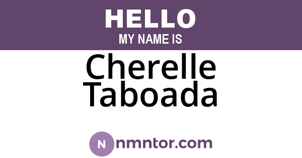 Cherelle Taboada