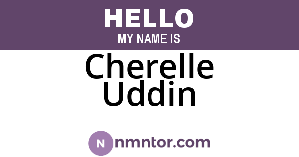 Cherelle Uddin