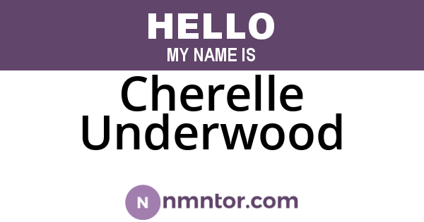 Cherelle Underwood