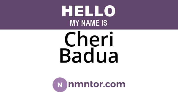 Cheri Badua