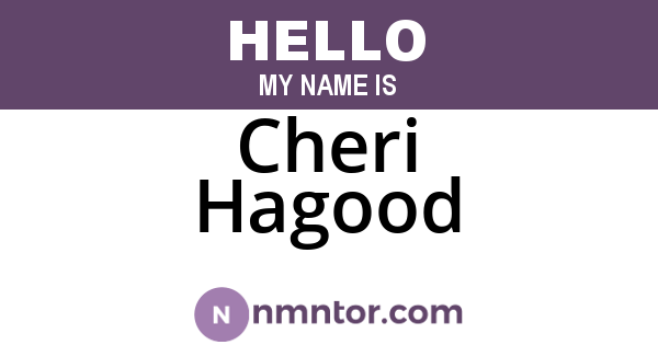 Cheri Hagood
