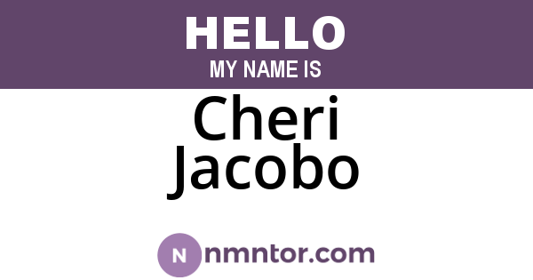 Cheri Jacobo