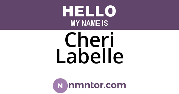 Cheri Labelle