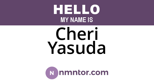 Cheri Yasuda