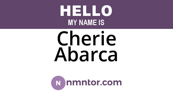 Cherie Abarca