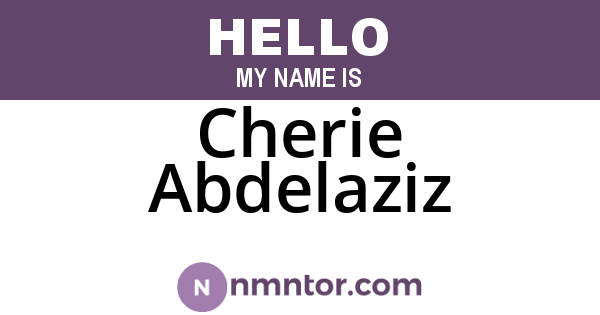 Cherie Abdelaziz