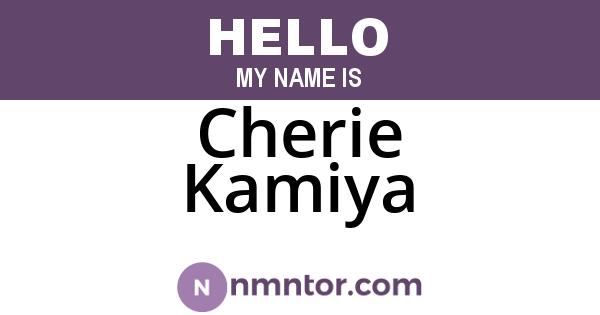 Cherie Kamiya