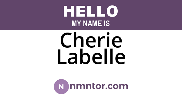 Cherie Labelle