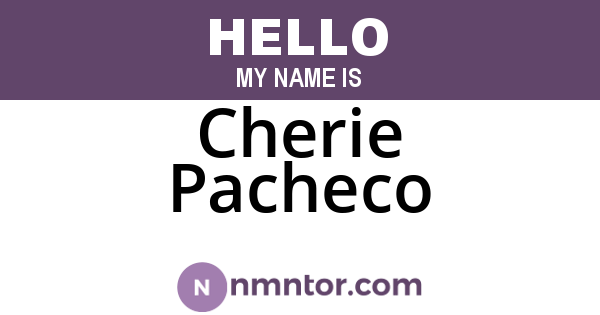 Cherie Pacheco