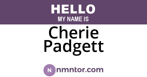 Cherie Padgett