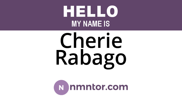 Cherie Rabago