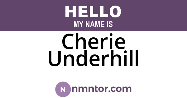 Cherie Underhill