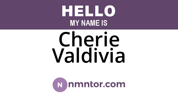 Cherie Valdivia