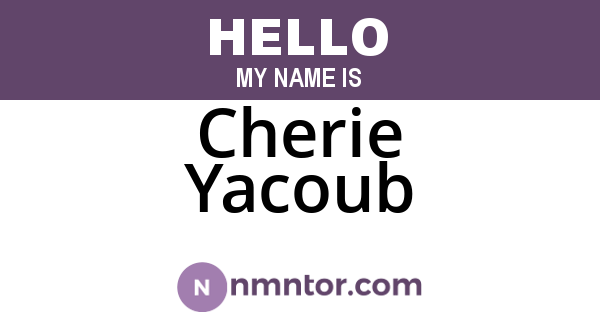 Cherie Yacoub