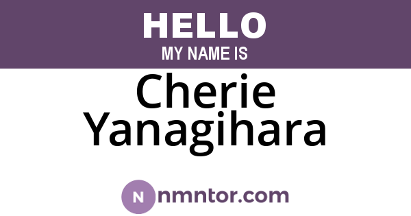 Cherie Yanagihara