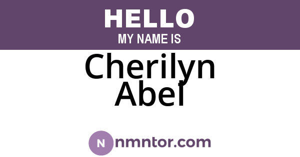 Cherilyn Abel