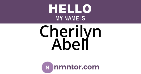 Cherilyn Abell