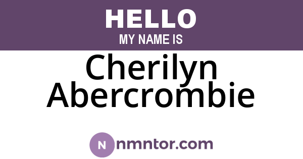 Cherilyn Abercrombie