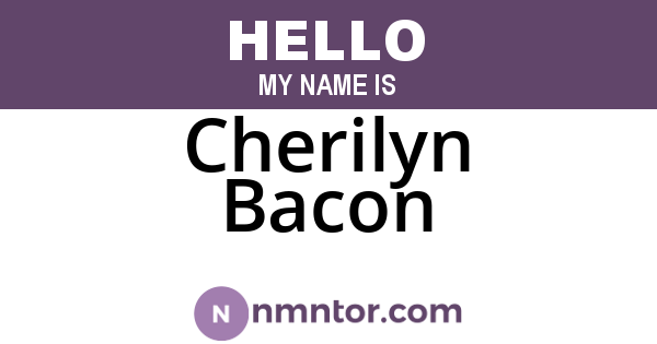 Cherilyn Bacon