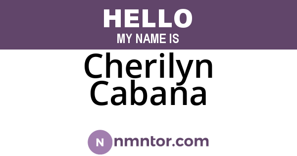 Cherilyn Cabana