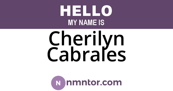 Cherilyn Cabrales