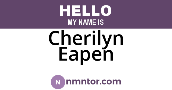 Cherilyn Eapen