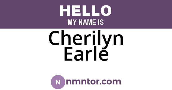 Cherilyn Earle