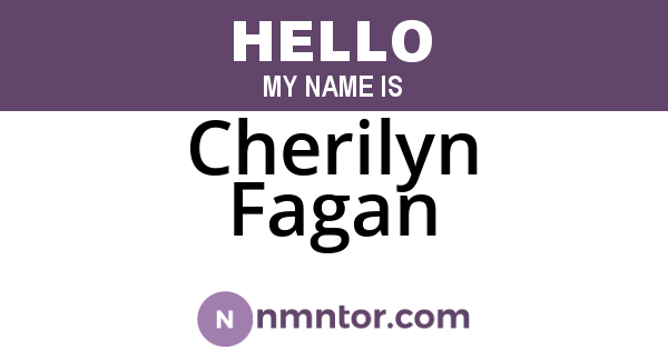 Cherilyn Fagan