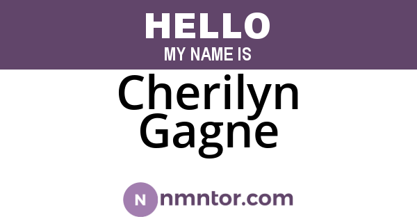 Cherilyn Gagne