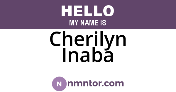 Cherilyn Inaba