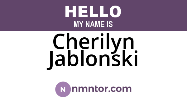 Cherilyn Jablonski
