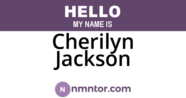 Cherilyn Jackson