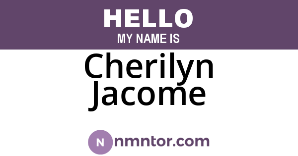 Cherilyn Jacome