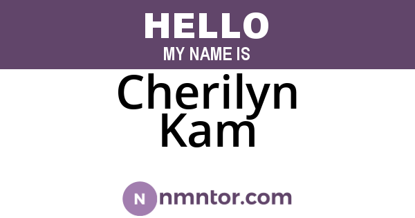 Cherilyn Kam