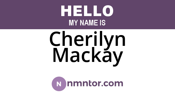 Cherilyn Mackay