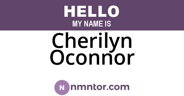 Cherilyn Oconnor