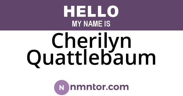 Cherilyn Quattlebaum