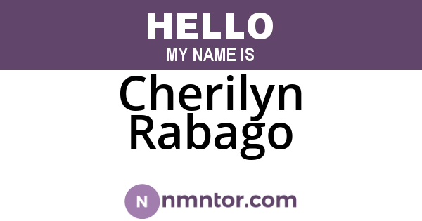 Cherilyn Rabago