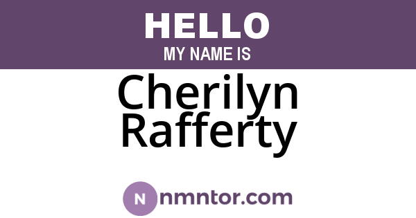 Cherilyn Rafferty