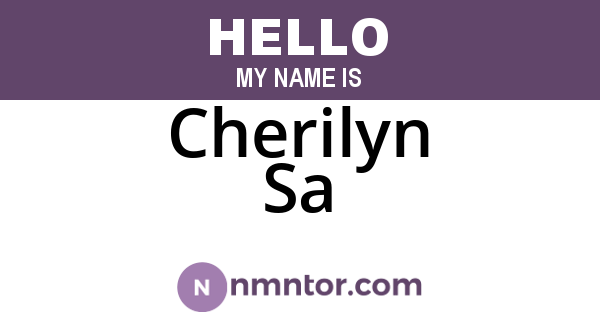Cherilyn Sa