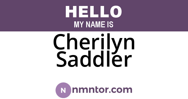 Cherilyn Saddler