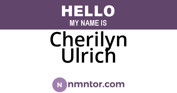 Cherilyn Ulrich