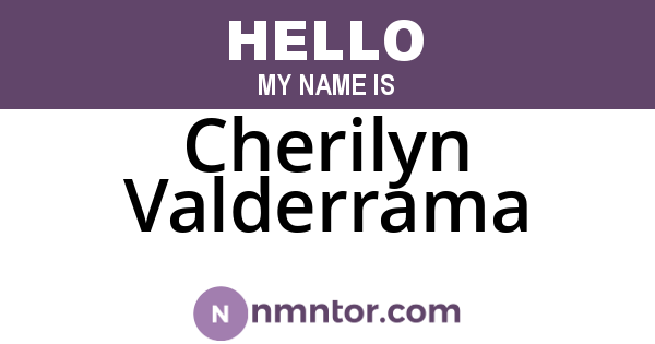 Cherilyn Valderrama