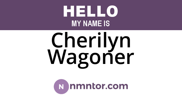 Cherilyn Wagoner