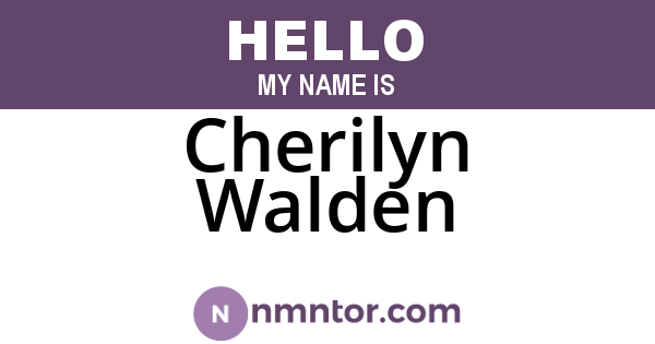 Cherilyn Walden