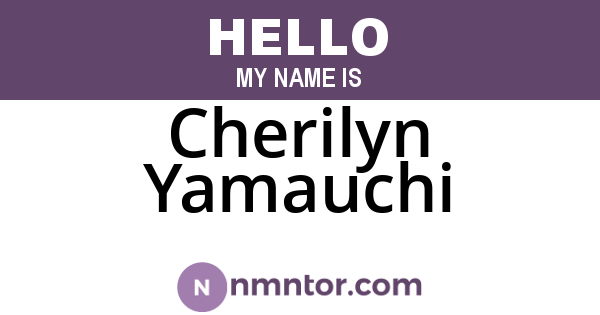 Cherilyn Yamauchi