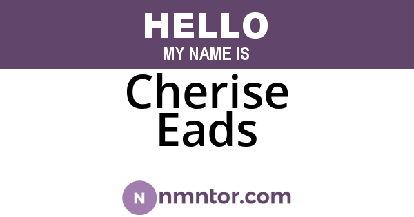 Cherise Eads